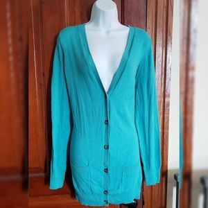 Turquoise cardigan